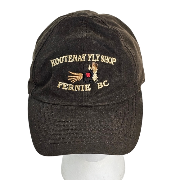Kootenay Fly Shop Fernie BC Fishing Cap Hat British Columbia Canada Embroidered - Picture 1 of 9